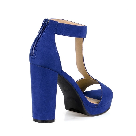 Chase-03 T-Strap Women's Block Heel Sandals - Picture 3 of 3